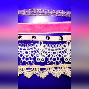 5 Claire's Chocker Necklaces. EUC